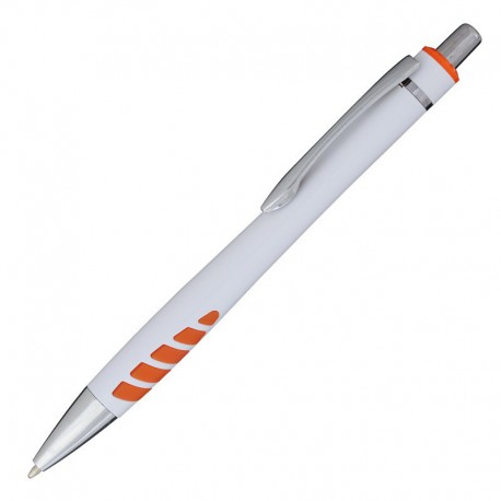 Długopis Vela, pomarańczowy/biały R04440.15