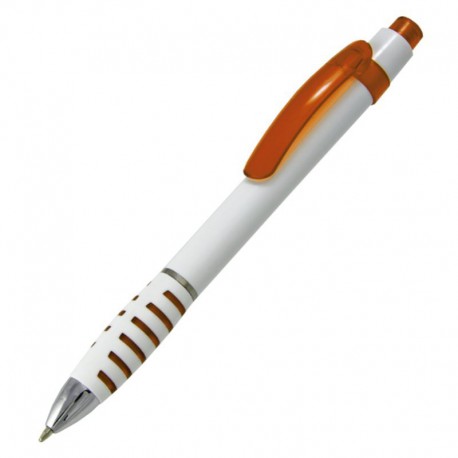 Długopis Martes, pomarańczowy/biały R73338.15