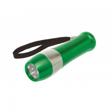 Latarka 9 diod Led DARK NIGHT , zielony/srebrny 56-0403102