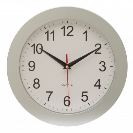 Zegar ścienny EASY TIME, biały, srebny 56-0401546