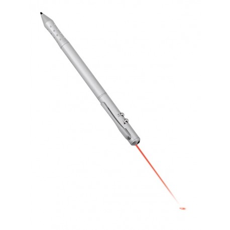 Wskaźnik laserowy, MULTIMEDIA II, srebrny 58-1100907