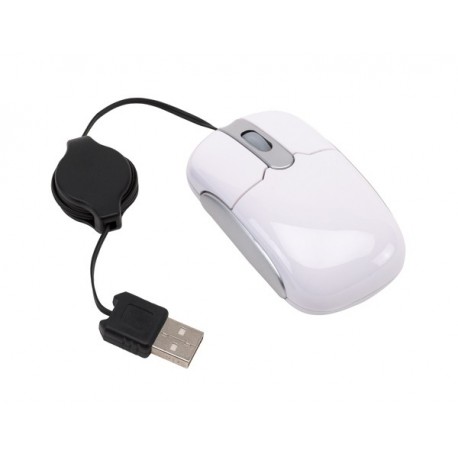Mini mysz USB, INPUT, biały 58-1102530