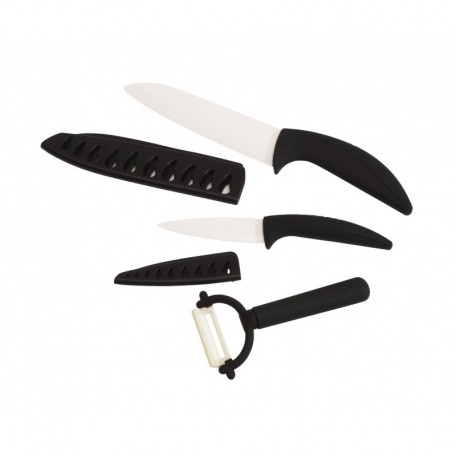 Zestaw ceramicznych noży, CERA-TRIO, czarny/biały – DOSTĘPNY W WYPRZEDAŻY 58-8031000