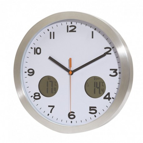 Zegar ścienny COOL TIME, biały/srebrny 58-8045000