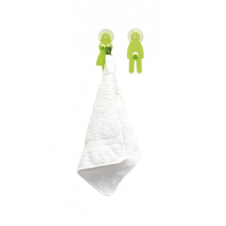Wieszak na ręczniki, DOUBLE DRY, zielony 56-0903070