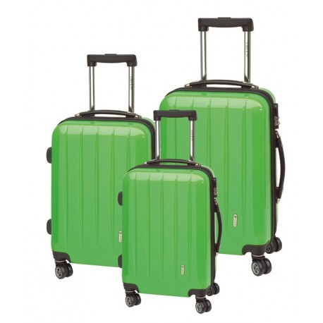 Zestaw walizek na kółkach, LONDON, zielony 56-2210517