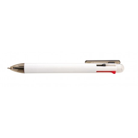 Długopis 3 kolory wkładów FUERTE, biały/szary 56-1101832