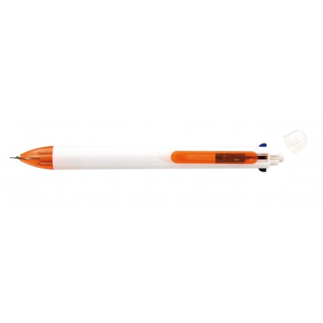 Długopis 3 kolory wkładów FUERTE, biały/pomarańczowy 56-1101833