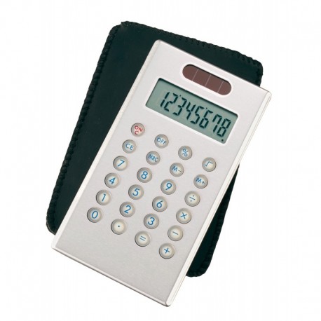 Kalkulator, w etui, SLIM ELEGANCE, srebrny 56-1104281