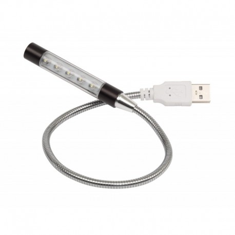 Latarka USB, FLEXI, czarny – DOSTĘPNY W WYPRZEDAŻY 56-1107356