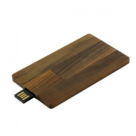 Drewniana pamięć USB karta kredytowa V0334-16/CN