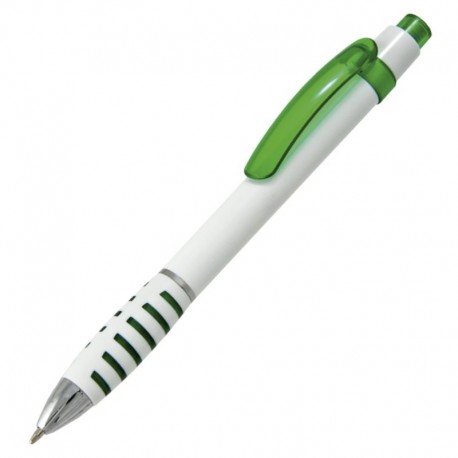 Długopis Martes, zielony/biały R73338.05
