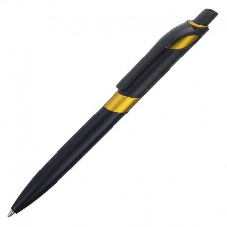 Długopis Marbella, żółty/czarny R73396.03