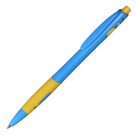 Długopis Azzure, niebieski/żółty R04427.04