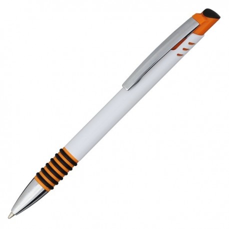 Długopis Joy, pomarańczowy/biały R04433.15