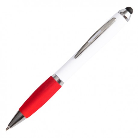 Długopis dotykowy San Rafael, czerwony/biały R73413.08
