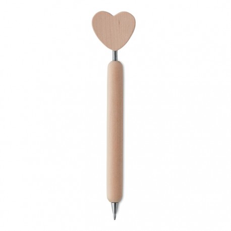 Drewniany długopis z sercem MO9704-40
