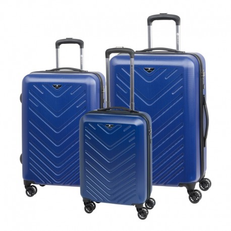 Trzyczęściowy zestaw walizek MAILAND, niebieski 56-2210429