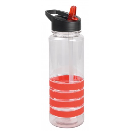 Sportowa butelka CONDY, czerwony, transparentny, pojemność ok. 750 ml. 56-0304463