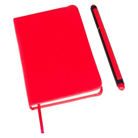 Notatnik ok. A6 z długopisem z zatyczką, touch pen V2887-05