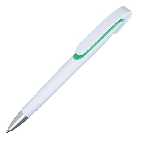 Długopis Advert, zielony/biały R73430.05