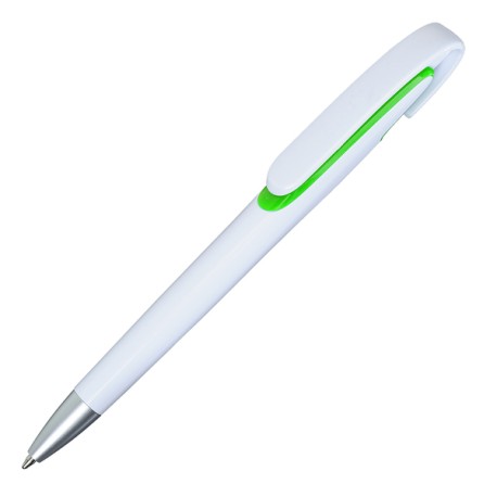 Długopis Advert, jasnozielony/biały R73430.55