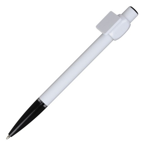 Długopis QR-me, czarny/biały R04431.02