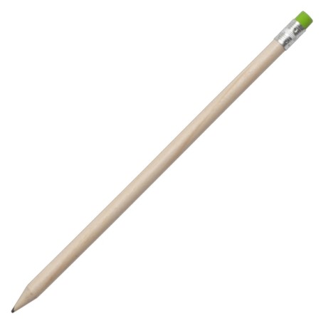 Ołówek z gumką, zielony/ecru R73766.05