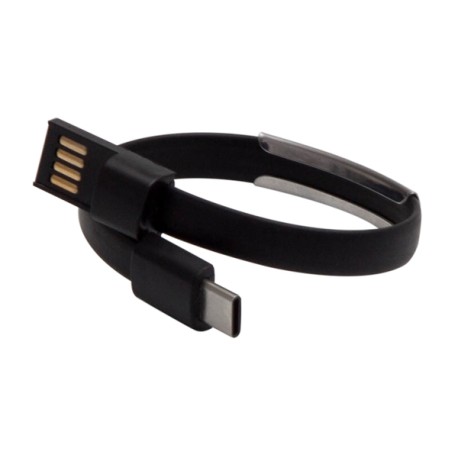 Bransoletka Wristlie USB typu C, czarny R50179.02