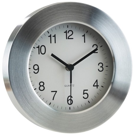 Aluminiowy zegar VENUS, srebrny 56-0401217