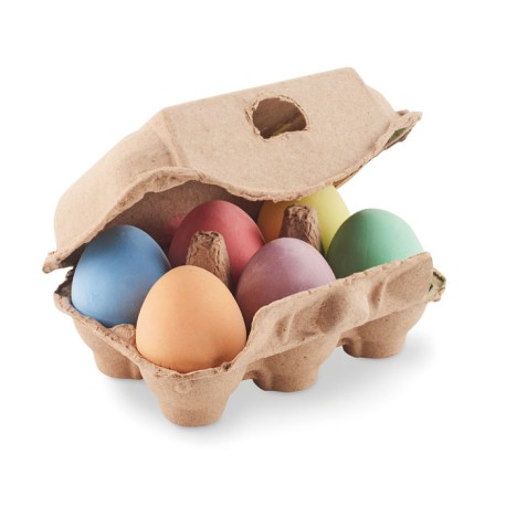 6 kredowych jajek w pudełku MO6479-13