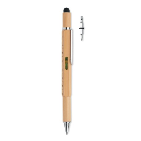 Bambusowy długopis z poziomicą MO6559-40
