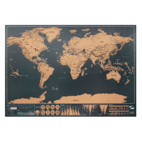 Mapa świata - zdrapka MO9736-13