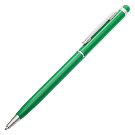 Długopis aluminiowy Touch Tip, zielony R73408.05