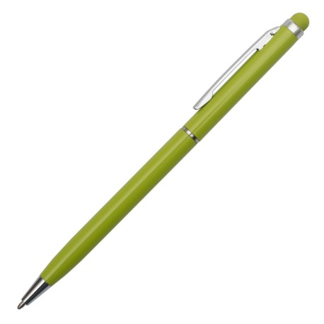 Długopis aluminiowy Touch Tip, jasnozielony R73408.55