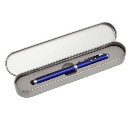 Długopis ze wskaźnikiem laserowym Supreme – 4 w 1, niebieski R35423.04