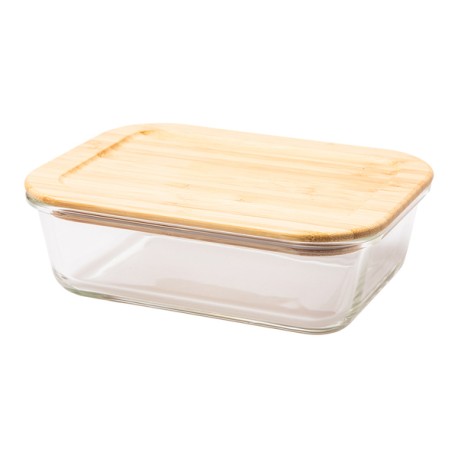 Lunch box Glasial 1000 ml, brązowy/transparentny R08443.10