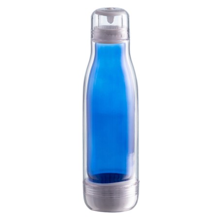 Butelka szklana z osłoną Smart 520 ml, niebieski R08269.04