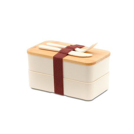 Machico lunch box podwójny, beżowy R08439.13