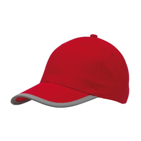 6-panelowa czapka DETECTION, czerwony 56-0702165