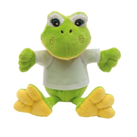 Pluszowa żaba FRIEDA, biały, zielony 56-0502199