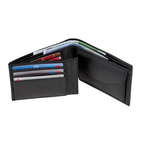 Oryginalny skórzany portfel DAX, czarny 56-0404445