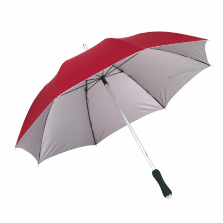 Lekki parasol JOKER, czerwony, srebrny 56-0103184