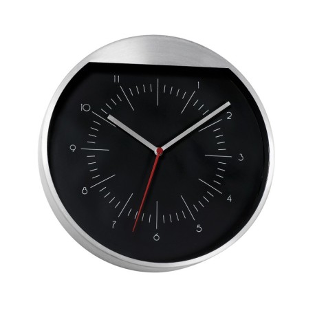 Zegar ścienny ROUNDABOUT, czarny, srebrny 58-0401217