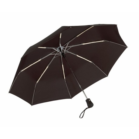 Automatyczny, wiatroodporny, kieszonkowy parasol BORA, czarny 56-0101183