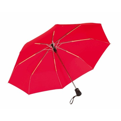 Automatyczny, wiatroodporny, kieszonkowy parasol BORA, czerwony 56-0101186