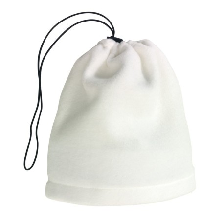 Polarowy szalik-czapka VARIOUS, biały 56-0702720