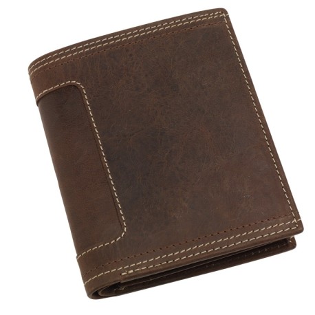Skórzany portfel WILD STYLE II, brązowy 56-0404467