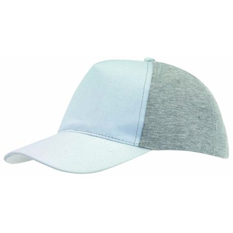 5 segmentowa czapka baseballowa UP TO DATE, biały, szary 56-0701600