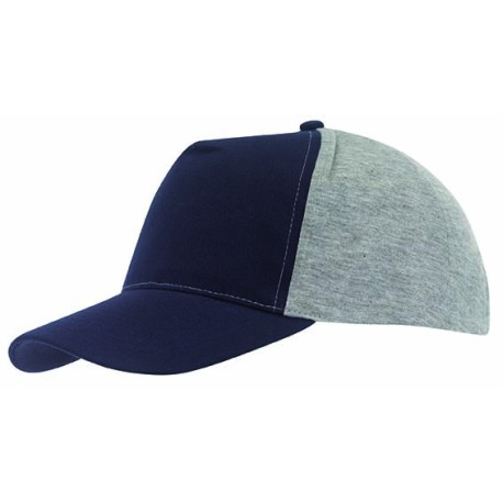 5 segmentowa czapka baseballowa UP TO DATE, ciemnoniebieski, szary 56-0701602